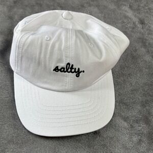 Dalix Salty Embroidered White Cotton Baseball Cap Dad Hat H-201-White NWT